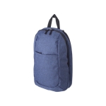 Polyester rugzak met gevoerde en verstelbare bandjes Klassiek kleur blauw zevende weergave