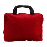 Aktetas gemaakt van 600D polyester met kort handvat News kleur rood eerste weergave