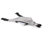 Polyester heuptas bedrukken met verborgen achterzak Hidden Pocket kleur lichtgrijs tweede weergave
