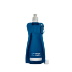 Goedkope opvouwbare waterfllessen bedrukken 420ml Rebel kleur blauw met jouw bedrukking