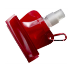Goedkope opvouwbare waterfllessen bedrukken 420ml Rebel kleur rood tweede weergave