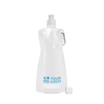 Goedkope opvouwbare waterfllessen bedrukken 420ml Rebel kleur wit met jouw bedrukking