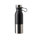 Tweekleurige thermosfles personaliseren 600ml DoubleTwist kleur zwart eerste weergave