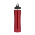 RVS drinkflessen met tuit bedrukken 500ml Performance Blackcap kleur rood eerste weergave