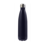 Vacuüm geïsoleerde stalen fles met metalen dop 500ml Satin kleur blauw eerste weergave