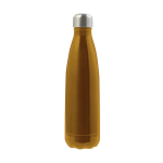 Vacuüm geïsoleerde stalen fles met metalen dop 500ml Satin kleur oranje eerste weergave
