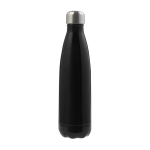 Roestvrijstalen fles met schroefdop zilver 650ml kleur zwart eerste weergave