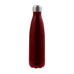 Roestvrijstalen fles met schroefdop zilver 650ml kleur rood eerste weergave