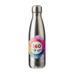 Roestvrijstalen fles met schroefdop zilver 650ml kleur zilver vijfde weergave