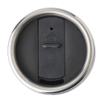 Thermosbeker met logo in felle kleuren 450ml aluminium kleur kleur wit tweede weergave