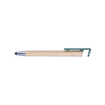 Bamboe eco touch pen met mobiele telefoonhouder Versatile kleur donkergroen derde weergave