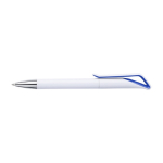 Reclamepennen van ABS met blauwe inkt White Swan-clip kleur blauw eerste weergave