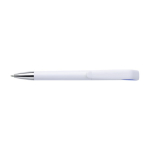 Reclamepennen van ABS met blauwe inkt White Swan-clip kleur blauw tweede weergave