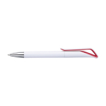 Reclamepennen van ABS met blauwe inkt White Swan-clip kleur rood eerste weergave