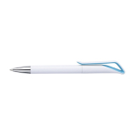 Reclamepennen van ABS met blauwe inkt White Swan-clip kleur lichtblauw eerste weergave