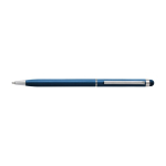 Touch pennen met logo chroomblauwe inkt Vip Thin kleur blauw eerste weergave