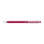 Touch pennen met logo chroomblauwe inkt Vip Thin kleur rood eerste weergave