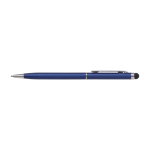 Touch pennen met logo chroomblauwe inkt Vip Thin kleur donkerblauw eerste weergave