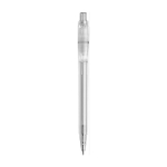 Plastic balpen met een gekleurd lichaam om te personaliseren kleur wit eerste weergave