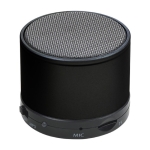 Multifunctionele ronde metalen speaker voor bedrijven Soul Metal kleur zwart tweede weergave