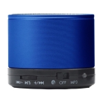 Multifunctionele ronde metalen speaker voor bedrijven Soul Metal kleur blauw tweede weergave