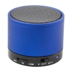 Multifunctionele ronde metalen speaker voor bedrijven Soul Metal kleur blauw zesde weergave