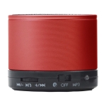 Multifunctionele ronde metalen speaker voor bedrijven Soul Metal kleur rood eerste weergave