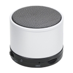 Multifunctionele ronde metalen speaker voor bedrijven Soul Metal kleur wit tweede weergave