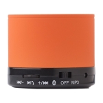 Multifunctionele ronde metalen speaker voor bedrijven Soul Metal kleur oranje tweede weergave