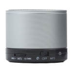 Multifunctionele ronde metalen speaker voor bedrijven Soul Metal kleur zilver tweede weergave