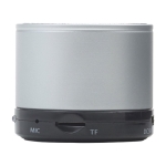 Multifunctionele ronde metalen speaker voor bedrijven Soul Metal kleur zilver vierde weergave