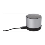 Multifunctionele ronde metalen speaker voor bedrijven Soul Metal kleur zilver zesde weergave