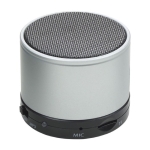 Multifunctionele ronde metalen speaker voor bedrijven Soul Metal kleur zilver achtste weergave