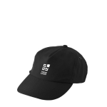 Pet om te bedrukken met geborduurd logo en gespsluiting kleur zwart met jouw bedrukking