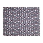 Fleece dekens met kerstprint bedrukken 260 g/m2 Kerst kleur grijs eerste weergave