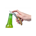Wijnset met logo in een bedrukte bamboedoos Semillon kleur hout