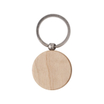 Houten sleutelhanger bedrukken Roundwood kleur hout eerste weergave