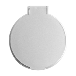 Voordelige plastic reclame spiegel met logo BasicStyle kleur zilver tweede weergave