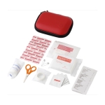Kleine EHBO-kit inclusief 16 accessoires kleur rood derde weergave