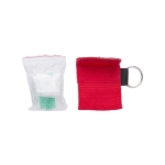 CRP-reanimatiemasker in sleutelhanger hoesje kleur rood vijfde weergave
