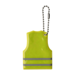 Voordelige reflecterende sleutelhangers bedrukken PVC Visible kleur neon geel eerste weergave