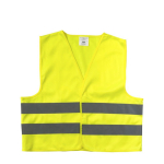 Kinderreflecterend vest voor zichtbaarheid van polyester maat S kleur geel