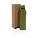 Thermosflessen van gerecycled staal 500ml Nomad Recycled kleur miliair groen weergave met doos
