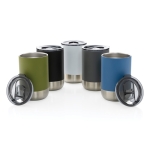 Gerecyclede thermosbeker met non-drip deksel 360ml Inspire Recycled kleur donkergrijs algemene weergave