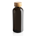 Gerecyclede plastic fles met bamboe dop 660ml Evolution Recycled kleur zwart vijfde weergave