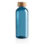 Gerecyclede plastic fles met bamboe dop 660ml Evolution Recycled kleur blauw tweede weergave