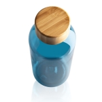 Gerecyclede plastic fles met bamboe dop 660ml Evolution Recycled kleur blauw derde weergave