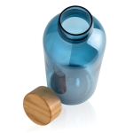 Gerecyclede plastic fles met bamboe dop 660ml Evolution Recycled kleur blauw vierde weergave