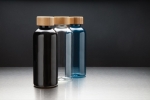 Gerecyclede plastic fles met bamboe dop 660ml Evolution Recycled kleur blauw sfeer weergave