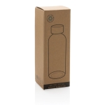 Gerecyclede plastic fles met bamboe dop 660ml Evolution Recycled kleur blauw tweede weergave met doos